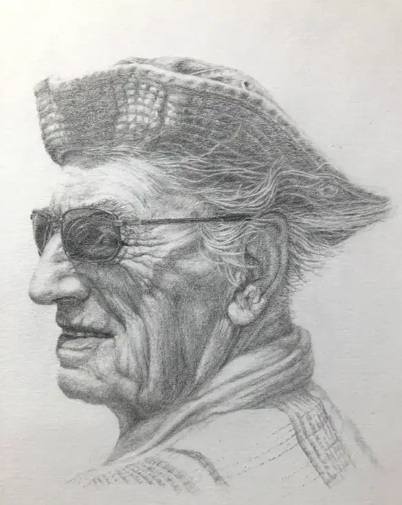 Portrait - Captain - Pencil on paper