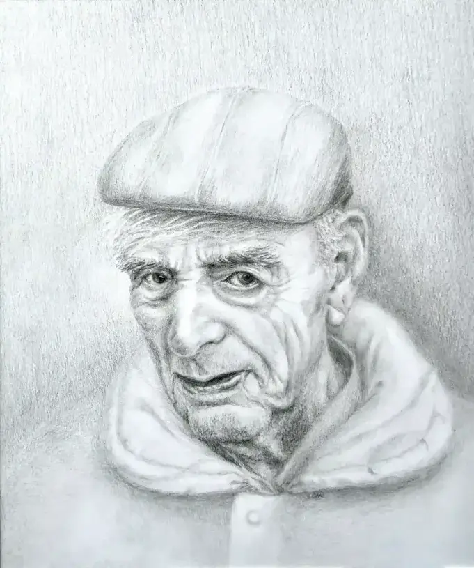 Winter Portrait - Pencil on paper